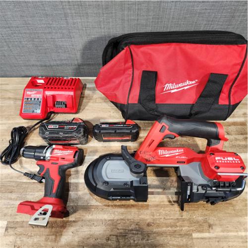 Houston Location AS-IS Milwaukee Drill and Electric Saw and Batteries QTY/2 with Charger