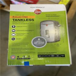 NEW! - Rheem Performance 13 kW 2.54 GPM 240-Volt Self-Modulating Electric Tankless Water Heater