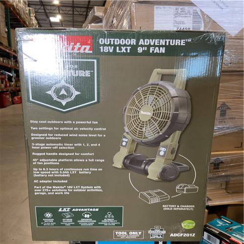 NEW! - Makita 18V LXT 9 in. Fan Outdoor Adventure