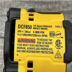 AS-IS DEWALT ATOMIC 20V MAX Lithium-Ion Cordless 1/4 in. Brushless Impact Driver Kit