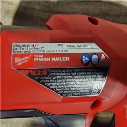 HOUSTON LOCATION - AS-IS (APPEARS LIKE NEW) Milwaukee 2841-20 18V Cordless Gen II 16 Gauge Angled Finish Nailer (Tool Only)