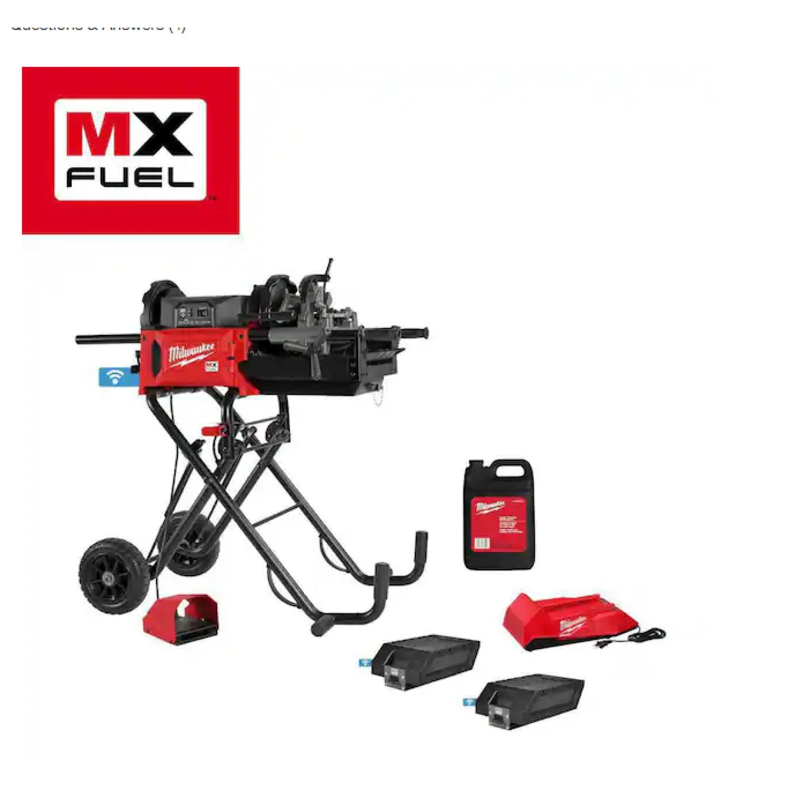 DALLAS LOCATION - Milwaukee MX FUEL Lithium-Ion Cordless 1/2 in. to 2in. Pipe Threading Machine w/(2) Batteries and Charger