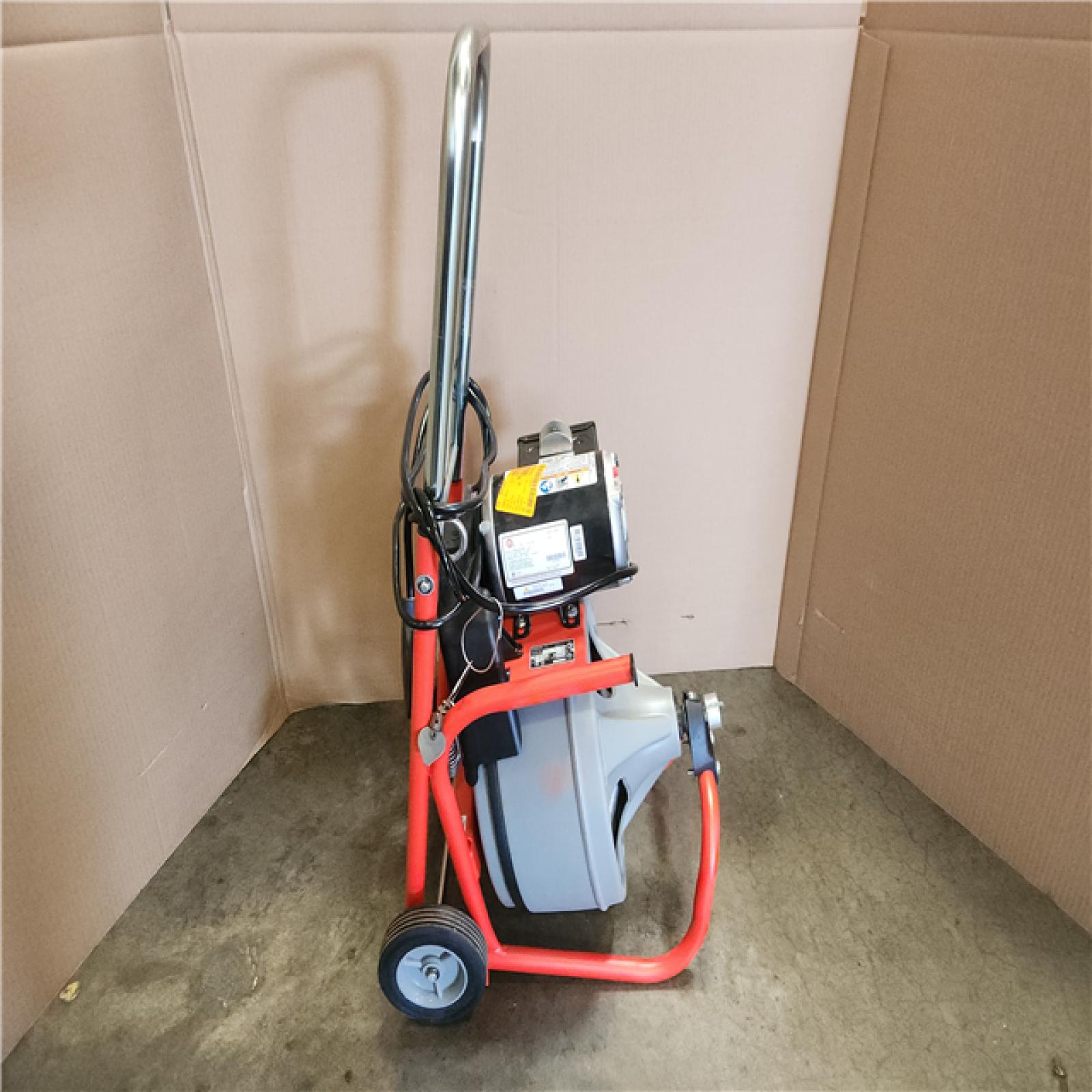 Phoenix RIDGID K-400 Drain Cleaning Snake Auger 120-Volt Drum Machine with C-32IW 3/8 in. x 75 ft. Cable