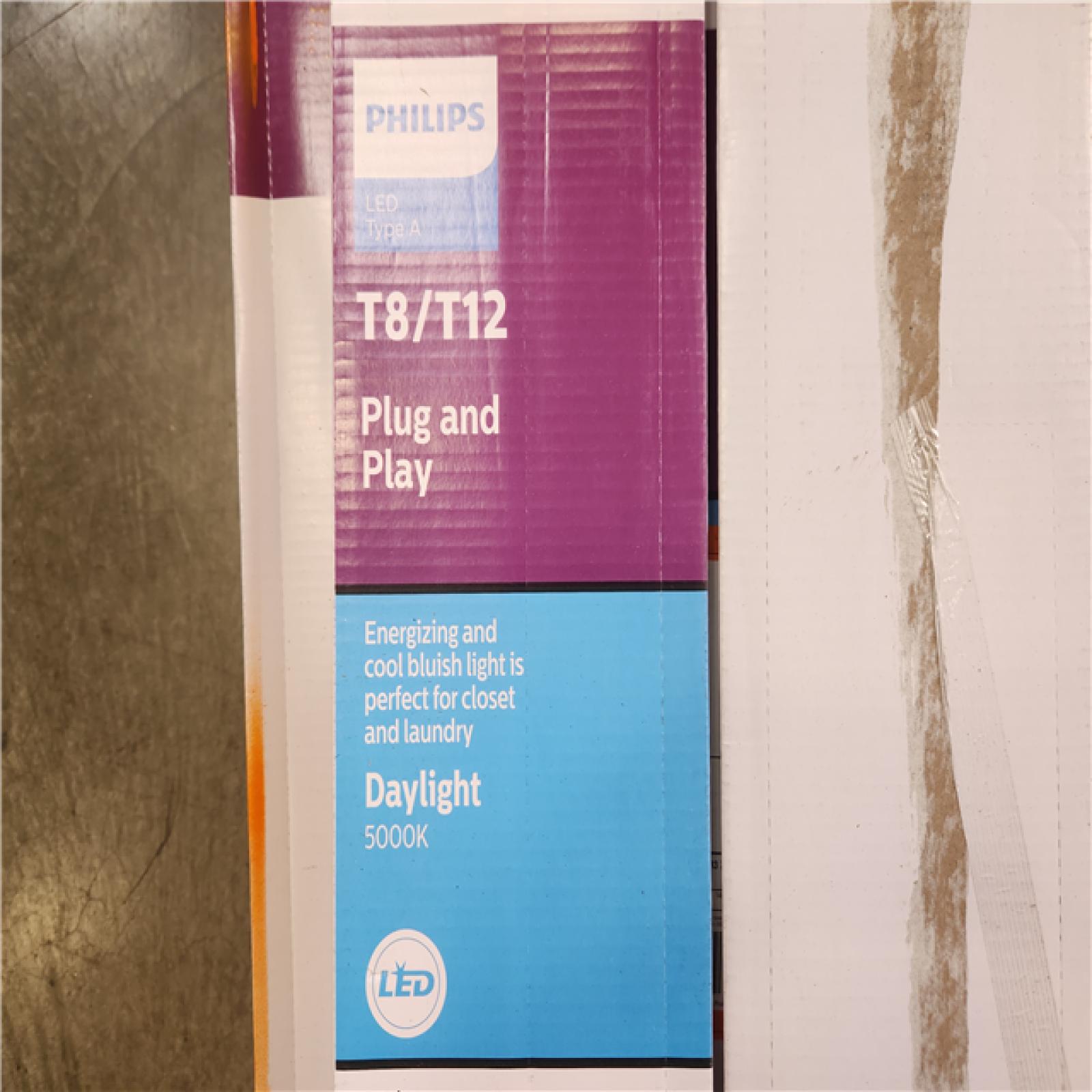 Phoenix Philips 32W T8/40W T12 Equivalent 4 ft. Type A Linear Universal Fit Daylight LED Tube Light Bulb (5000K) (2-Pack) Pallet of 24