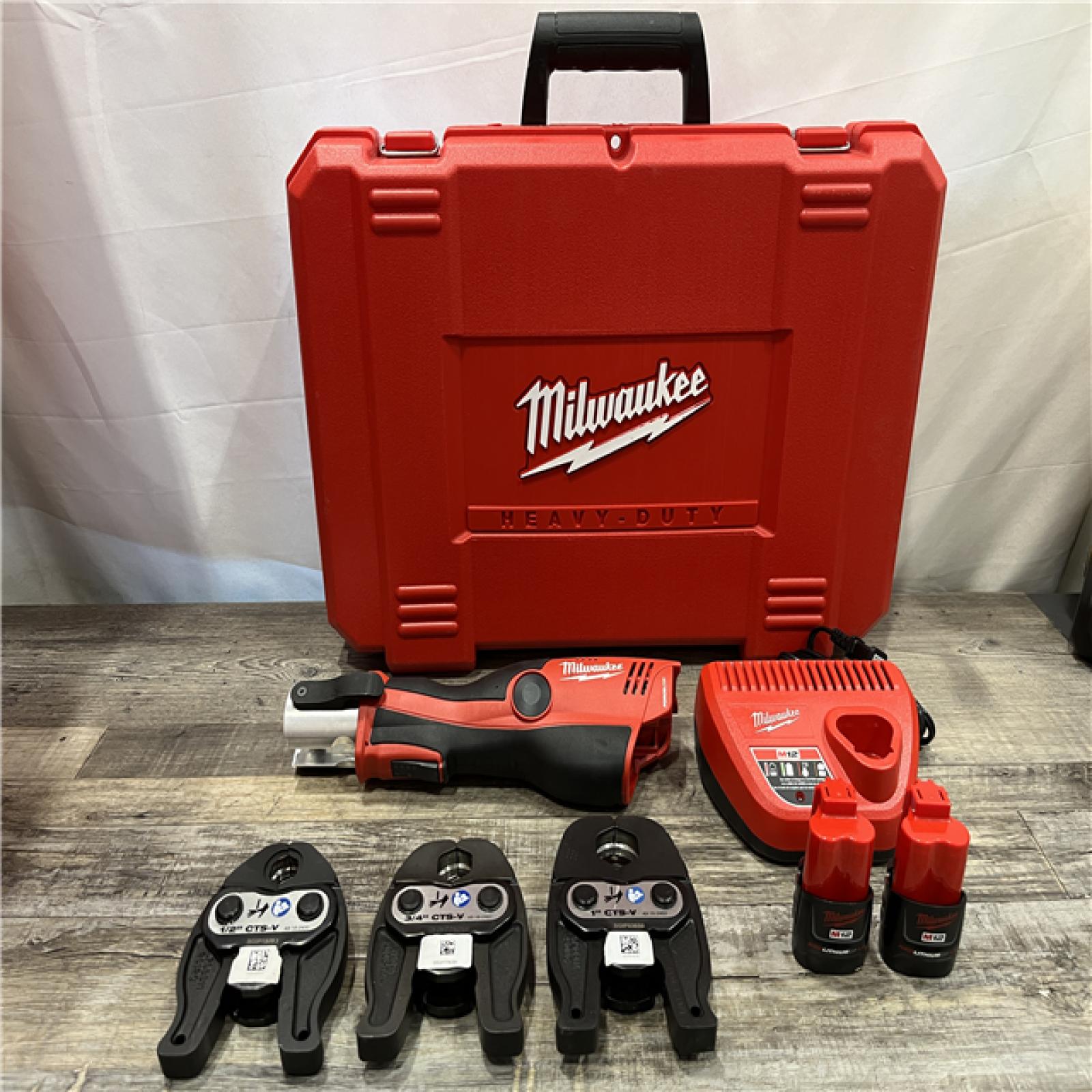 AS-IS Milwaukee 12-Volt Lithium-Ion Force Logic Cordless Press Tool Kit