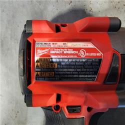 HOUSTON LOCATION - AS-IS Milwaukee M18 18V Fuel 1/2  Mid-Torque Impact Wrench Cordless Lithium-Ion Brushless with Friction Ring 2962-20 (TOOL ONLY)