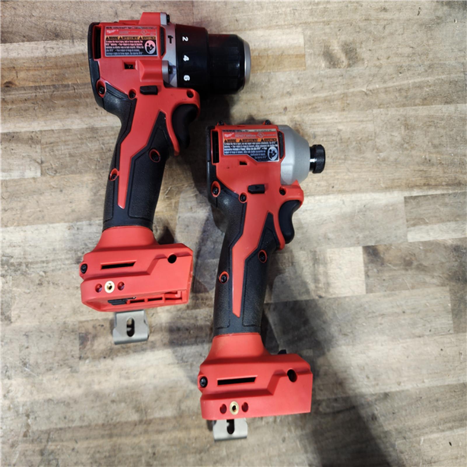 HOUSTON LOCATION - AS-IS M18 18-Volt Lithium-Ion Brushless Cordless Compact Hammer Drill/Impact Combo Kit (2-Tool) with (2) Batteries  Bag