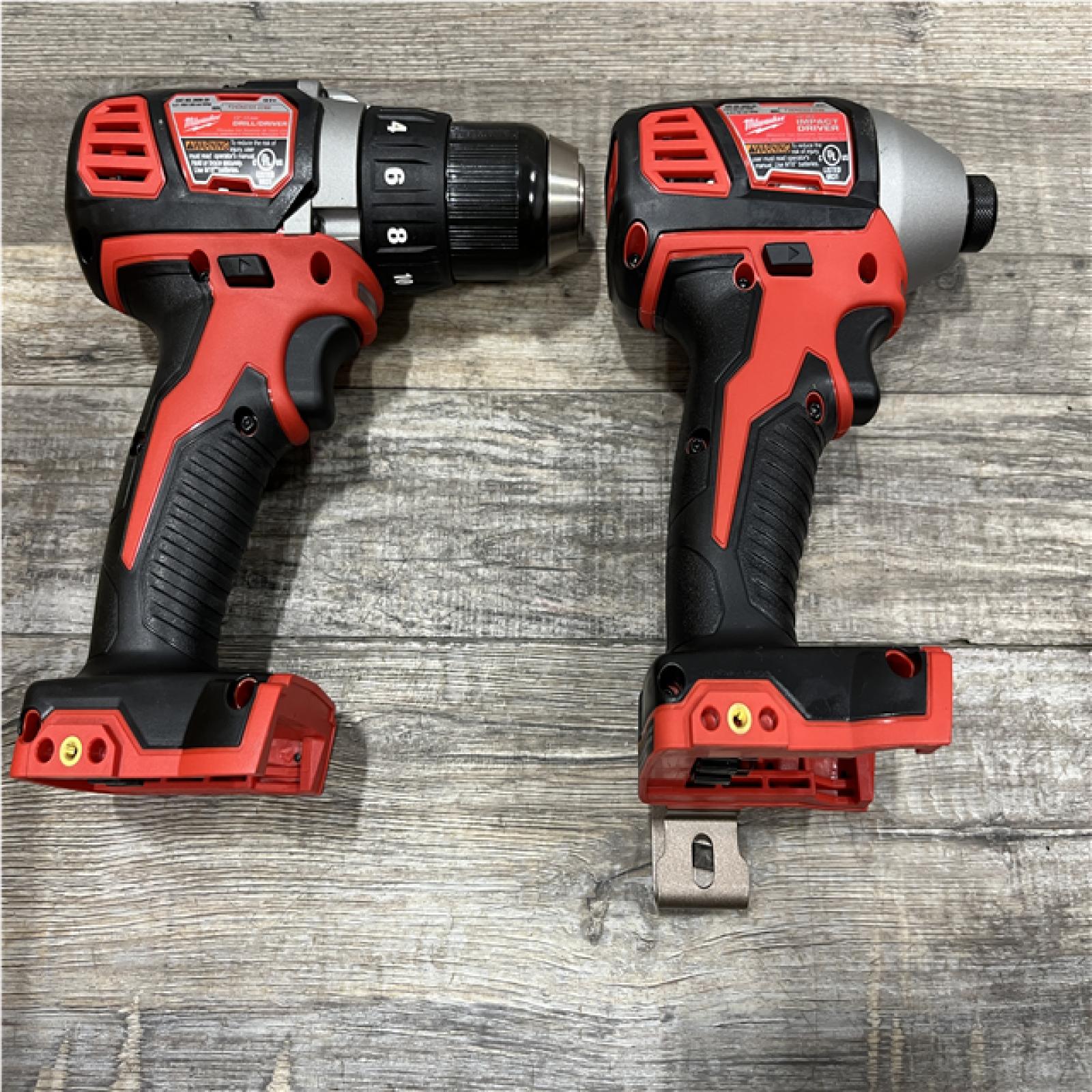 AS-IS Milwaukee 18V Lithium-Ion Cordless Drill Driver/Impact Driver Combo Kit