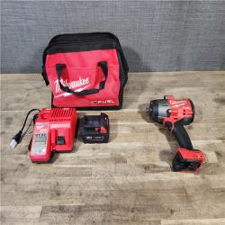 HOUSTON LOCATION - AS-IS Milwaukee M18 1/2 in. Cordless Brushless High Torque Impact Wrench Kit (Battery & Charger)