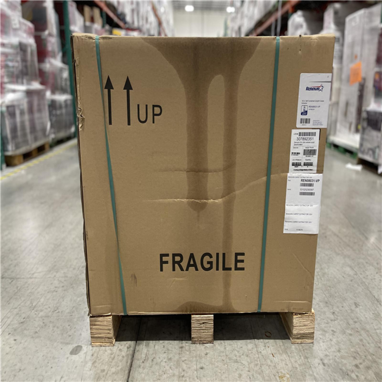 DALLAS LOCATION - Renown REN08031-VP 16 in. Self Contained Upright Carpet Extractor Black