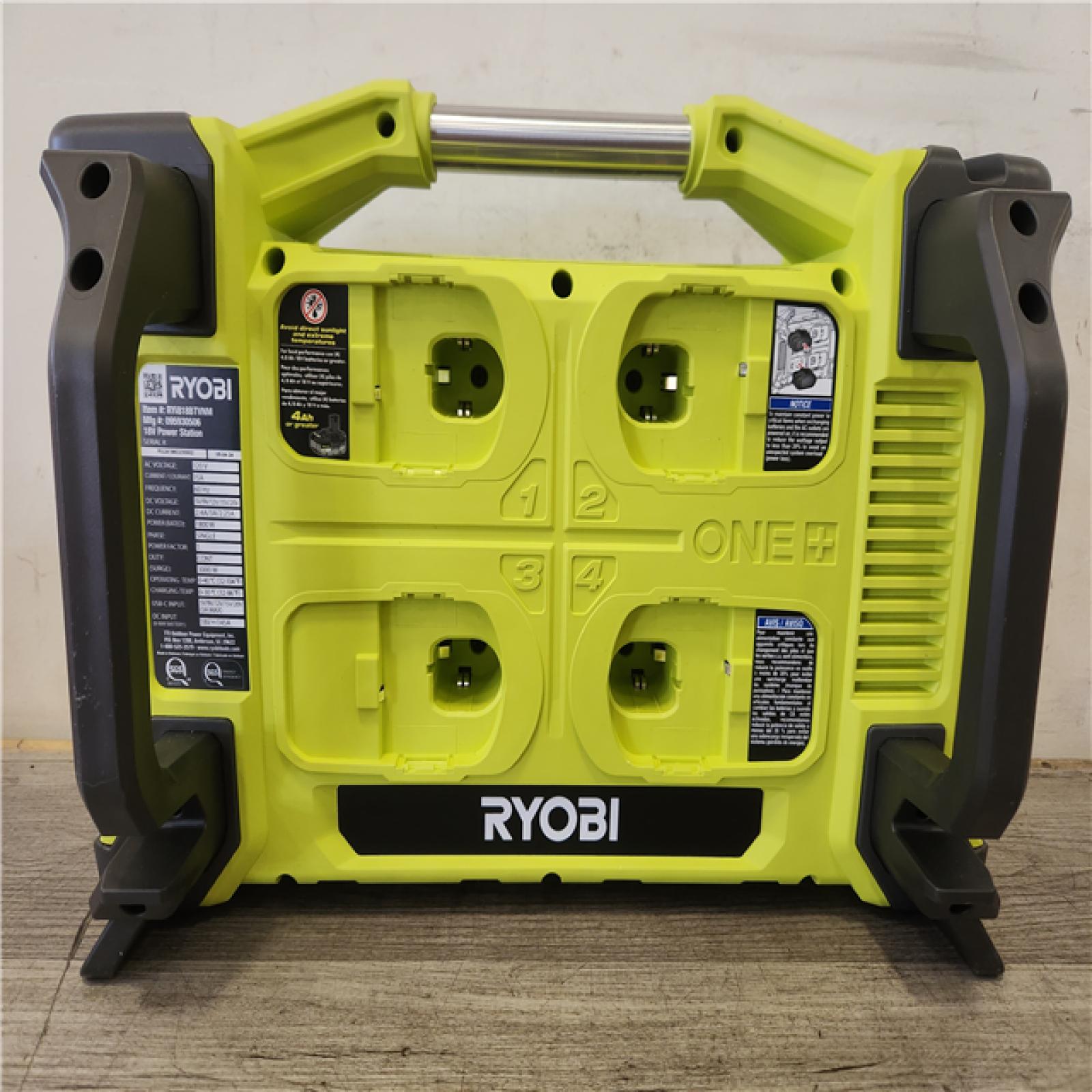 Phoenix NEW RYOBI 18V ONE+ 1800-Watt Portable Battery Inverter Power Station/8-Port Charger (Tool Only)