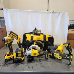 AS-IS- 20-Volt MAX Lithium-Ion Cordless 7-Tool Combo Kit with 2.0 Ah Battery  5.0 Ah Battery and Charger