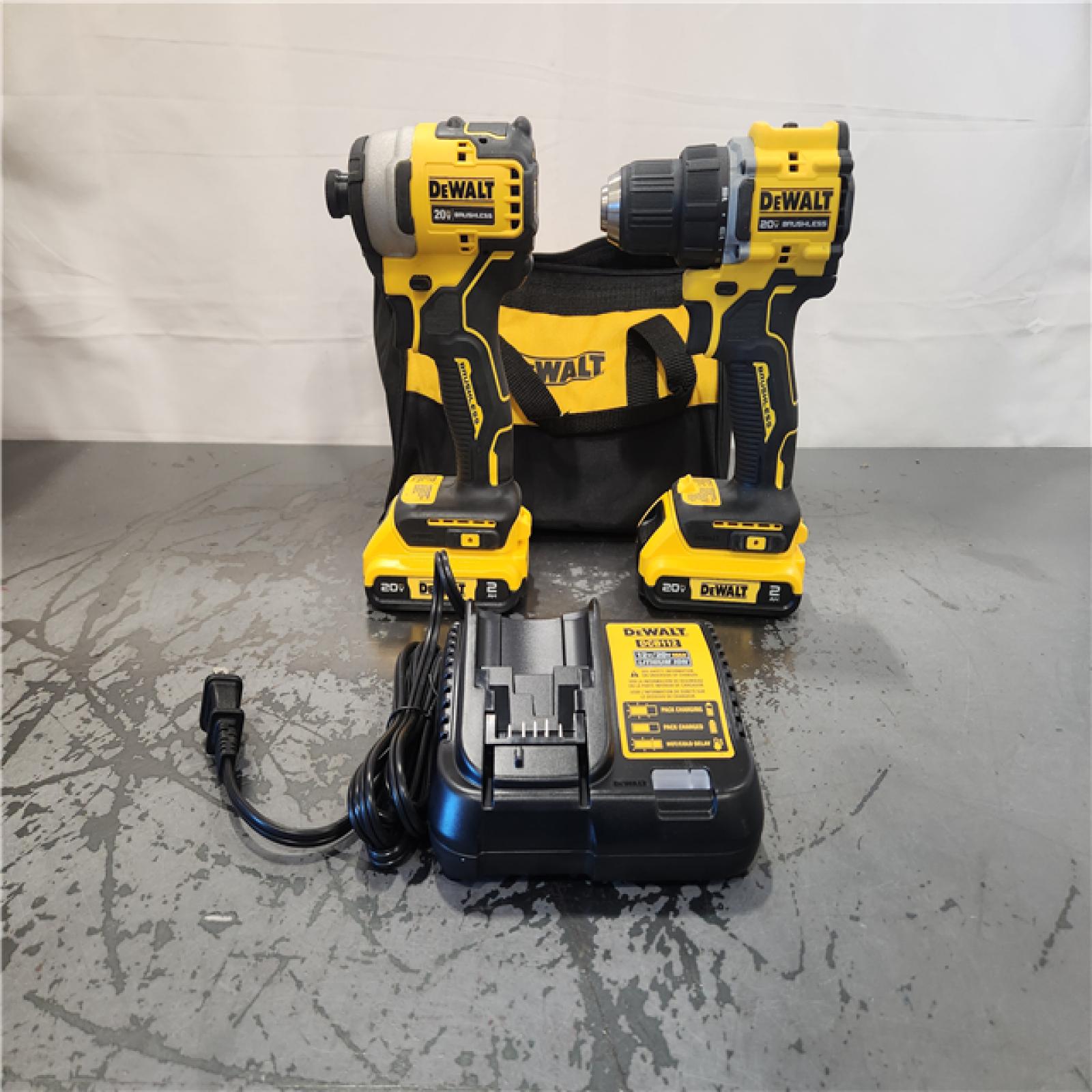 AS-IS- DEWALT ATOMIC 20-Volt MAX Lithium-Ion Cordless Combo Kit