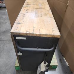 Phoenix AS-IS Husky 61 in. W x 23 in. D Heavy Duty 15-Drawer Mobile Workbench Tool Chest with Solid Wood Top in Matte Black