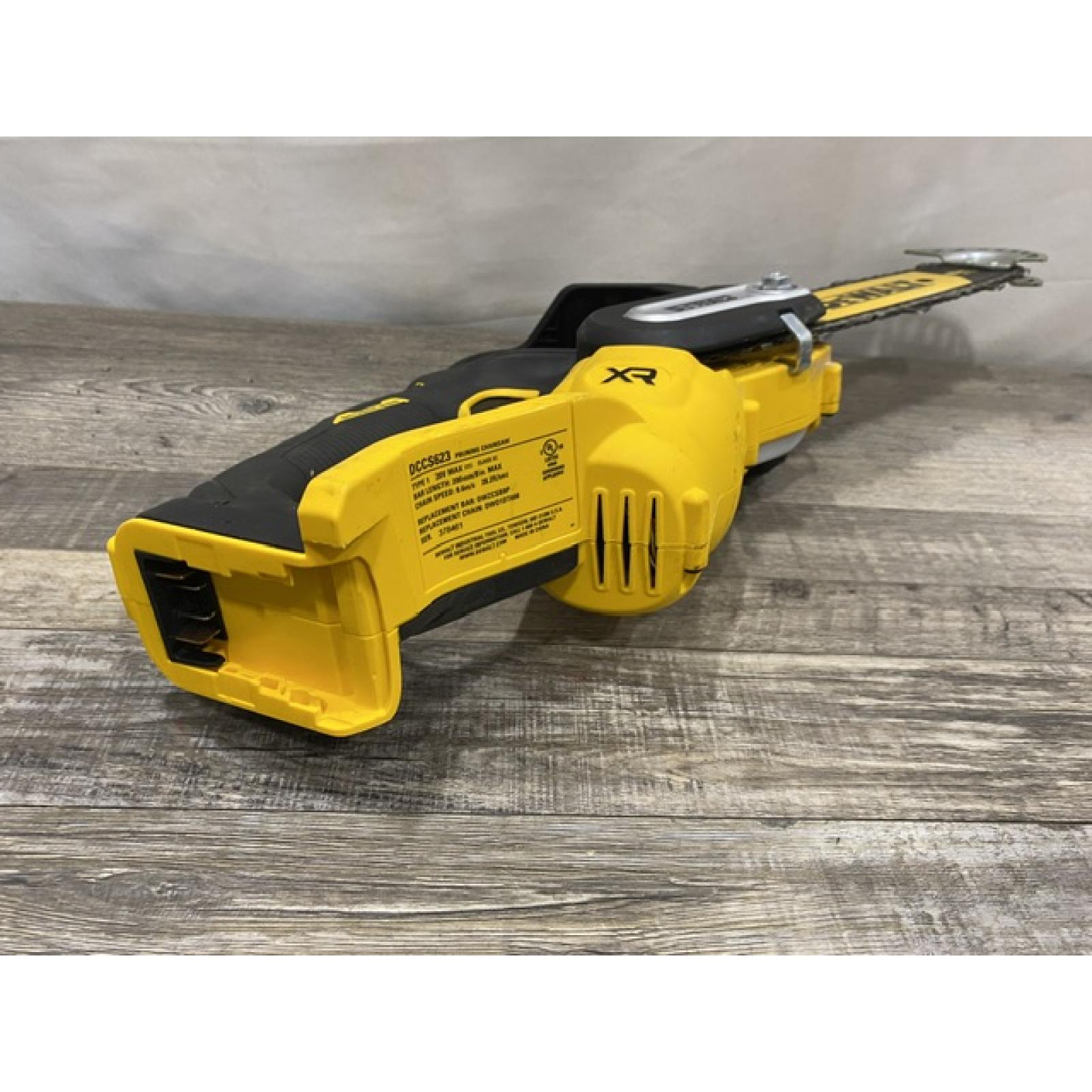 AS-IS DEWALT 20V MAX 8 in. Brushless Cordless Battery Powered Pruning Chainsaw (Tool Only)