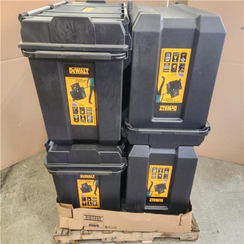 Phoenix NEW DEWALT Tough Chest 38 in. W 63 Gal. Polypropylene Rolling Tool Box Pallet (4-Chests)