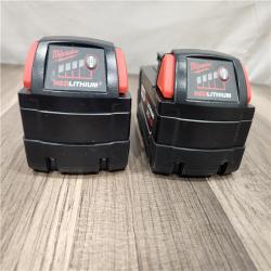 AS-IS Milwaukee M18 18-Volt Lithium-Ion XC Extended Capacity 5.0 Ah Battery Pack (2-Pack)
