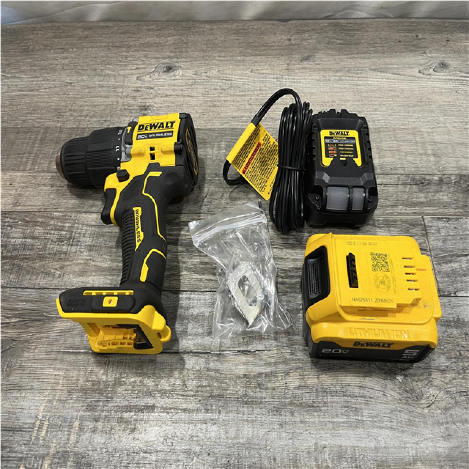 AS-IS DEWALT ATOMIC 20V Lithium-Ion Cordless 1/2 in. Hammer Drill Kit