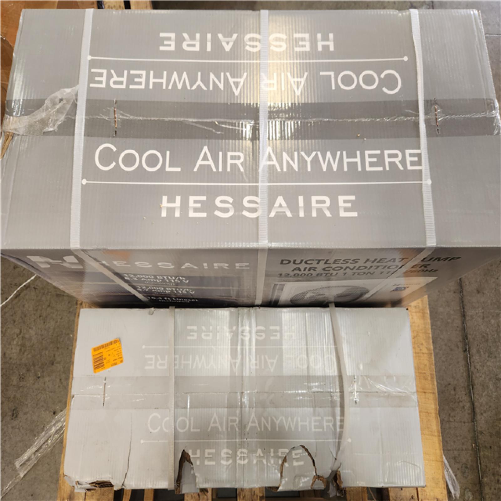 Phoenix NEW Hessaire DIY 22 SEER2 12 000 BTU Wi-Fi 1-Ton Ductless Mini Split Air Conditioner and Heat Pump Variable Speed Inverter-115-Volt (SEALED)