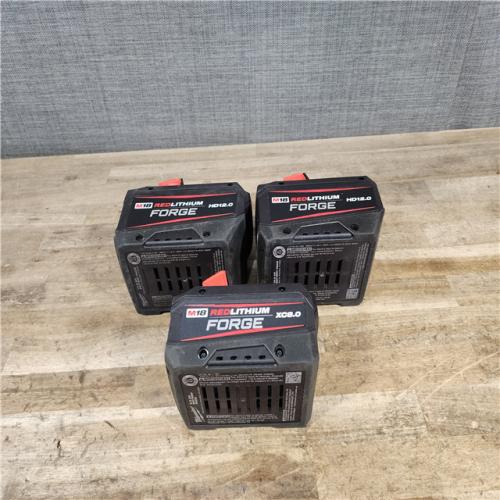 HOUSTON LOCATION - AS-IS MILWAUKEE FORGE BATTERY PACK QTY - 3