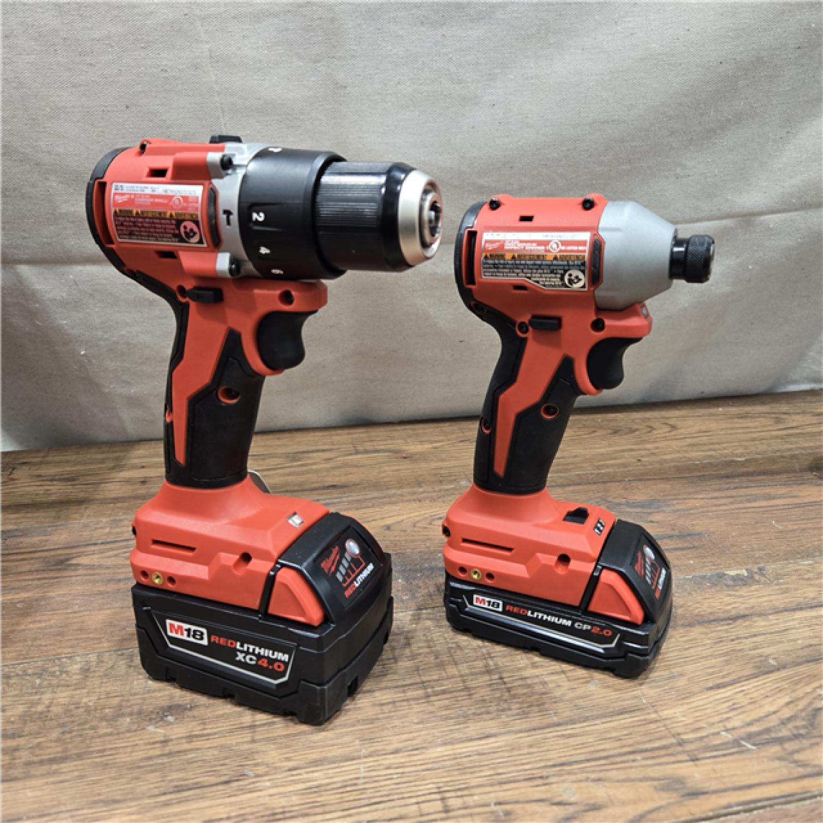 AS-IS Milwaukee M18 Compact Brushless 2-Tool Combo Kit