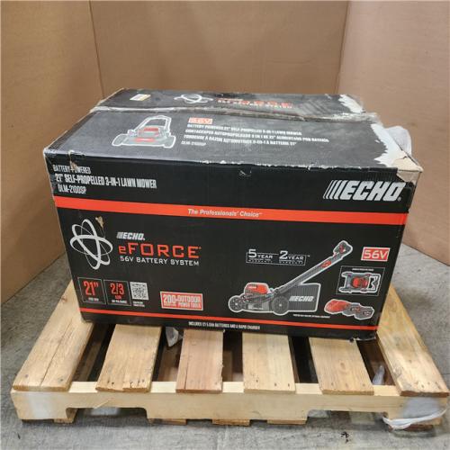 Phoenix LIKE NEW  ECHO 56V 21 in. Cordless Battery 3-in-1 Walk Behind Self-Propelled Lawn Mower w/ (2) 5Ah Batteries (NO CHARGER)