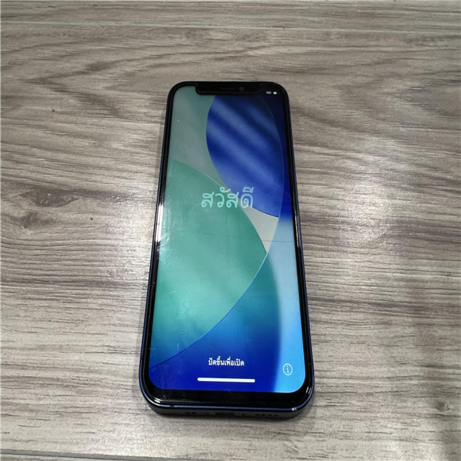 AS-IS Apple iPhone 12 mini MG683LL/A A2176 Blue 64GB