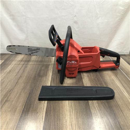 AS-IS Milwaukee FUEL 16 in. 18V Lithium-Ion Brushless Battery Chainsaw (Tool-Only)