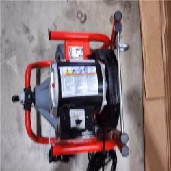 HOUSTON LOCATION - AS-IS Ridgid Drain Cleaning Machine Corded 165 RPM K-400 with C-32 IW