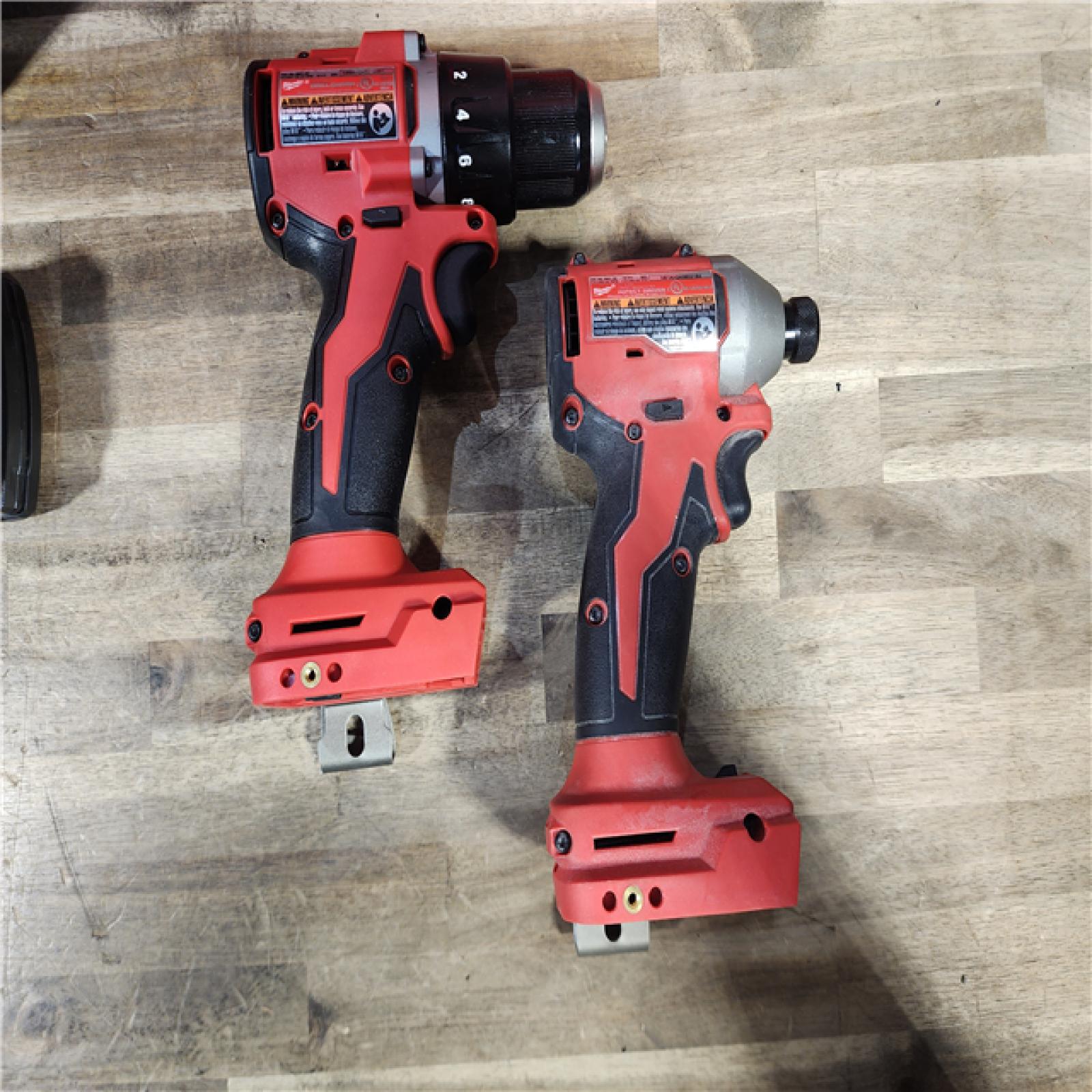 HOUSTON LOCATION - AS-IS M18 18V Lithium-Ion Brushless Cordless Compact Drill/Impact Combo Kit (2-Tool) W/(2) 2.0 Ah Batteries, Charger & Bag