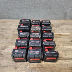 HOUSTON LOCATION - AS-IS MILWAUKEE BATTERY PACK QTY - 15