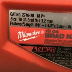 AS-IS Milwaukee FUEL 18-Volt Lithium-Ion Brushless Cordless Gen II 18-Gauge Brad Nailer (Tool-Only)