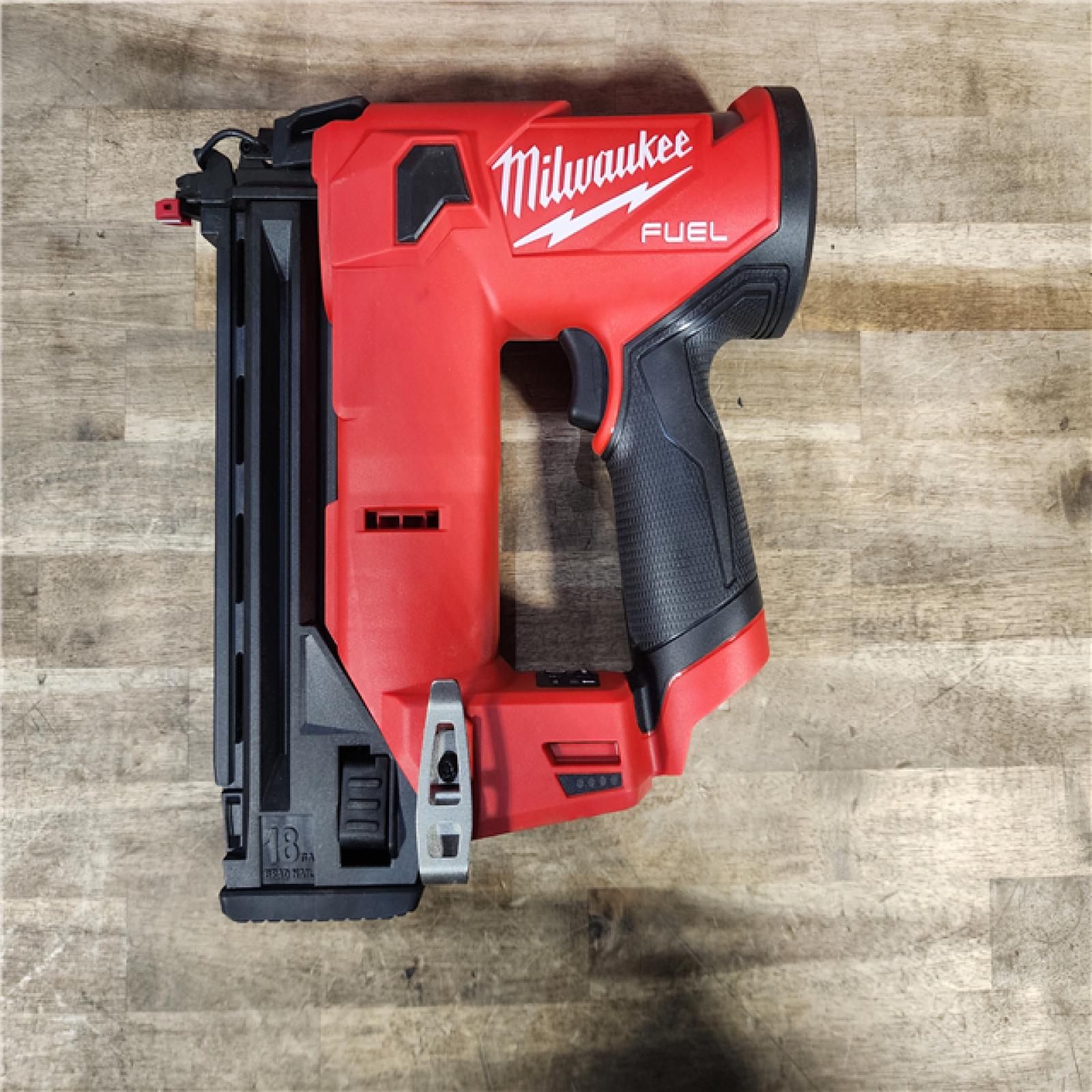 HOUSTON LOCATION - AS-IS M12 FUEL 12-Volt Lithium-Ion Brushless Cordless 18-Guage Compact Brad Nailer (Tool Only)