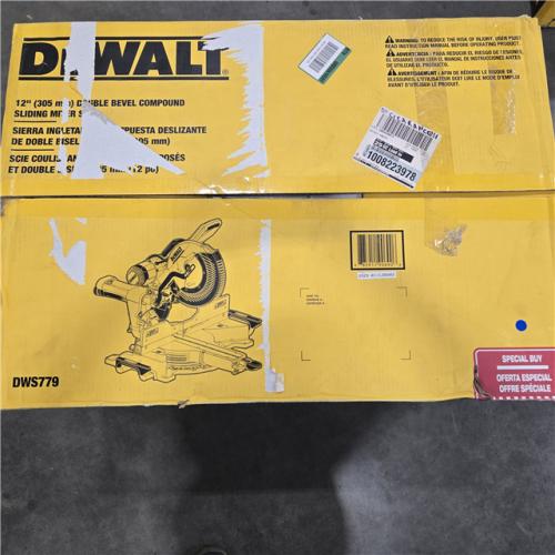 AS-IS DEWALT 12-in Dual Bevel Sliding Compound Miter Saw
