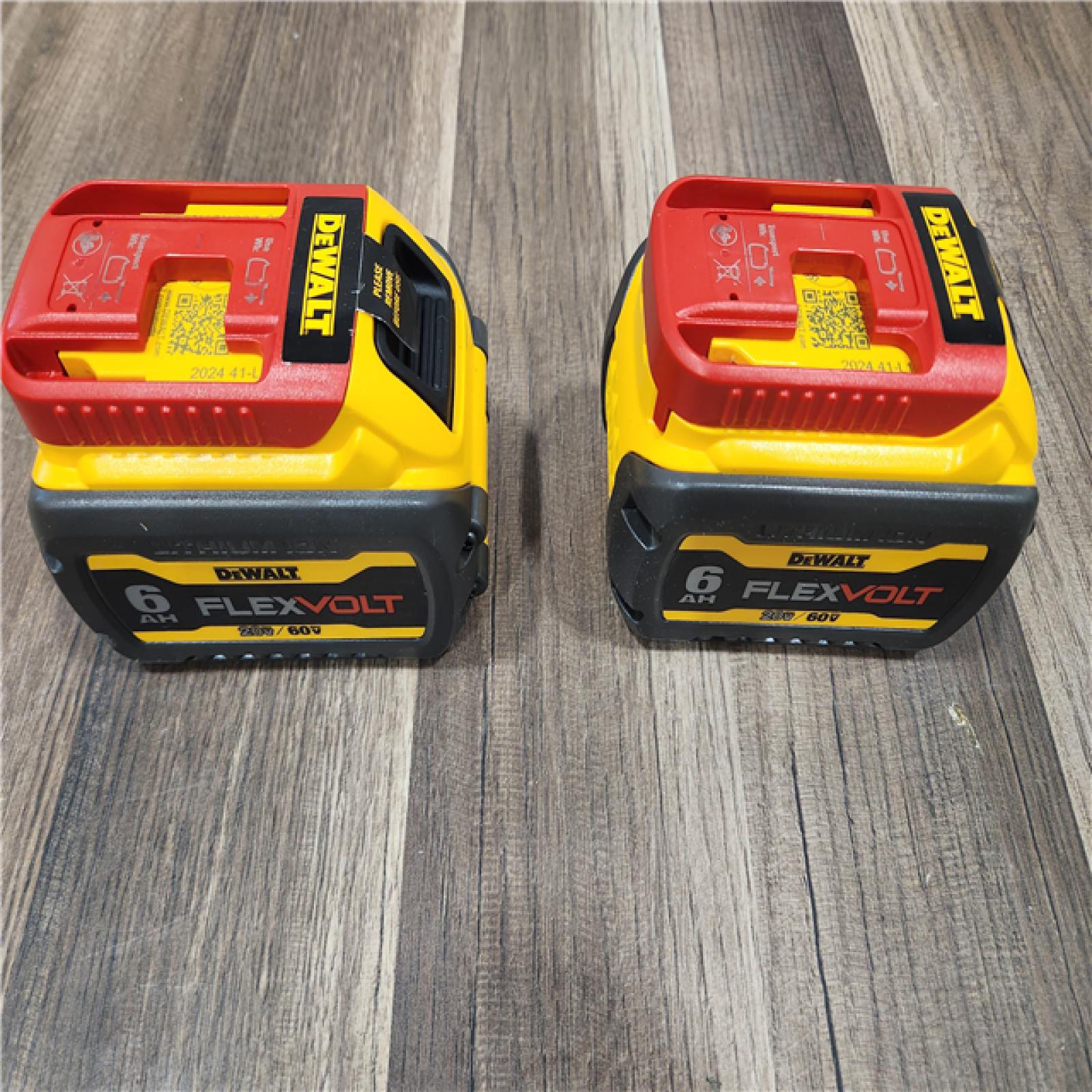 AS-IS DEWALT FLEXVOLT 20V/60V MAX Lithium-Ion 6.0Ah Battery Pack (2 Pack)