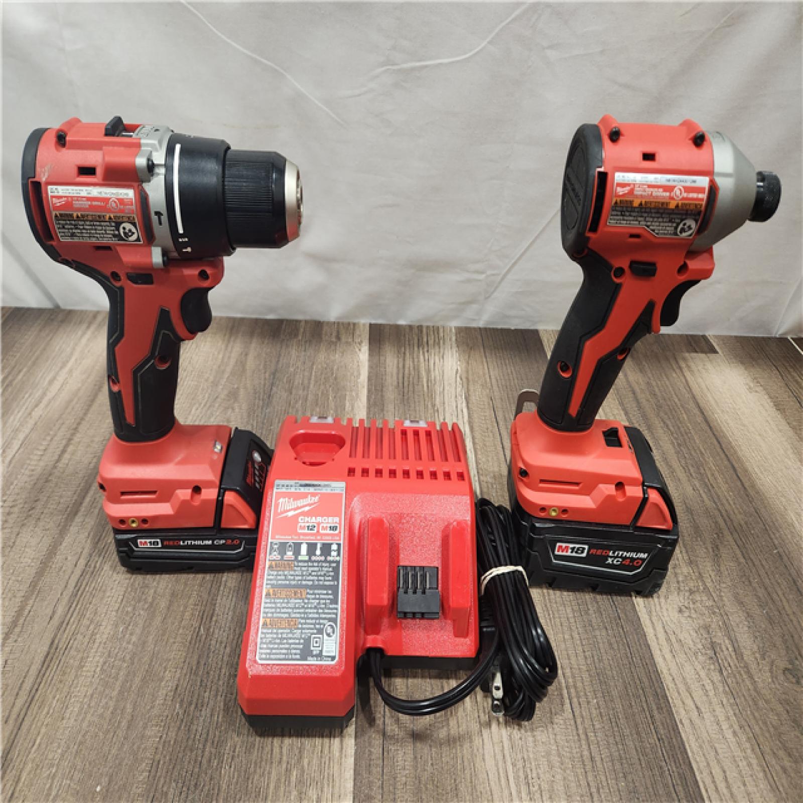 AS-IS- Milwaukee M18 Compact Brushless 2-Tool Combo Kit