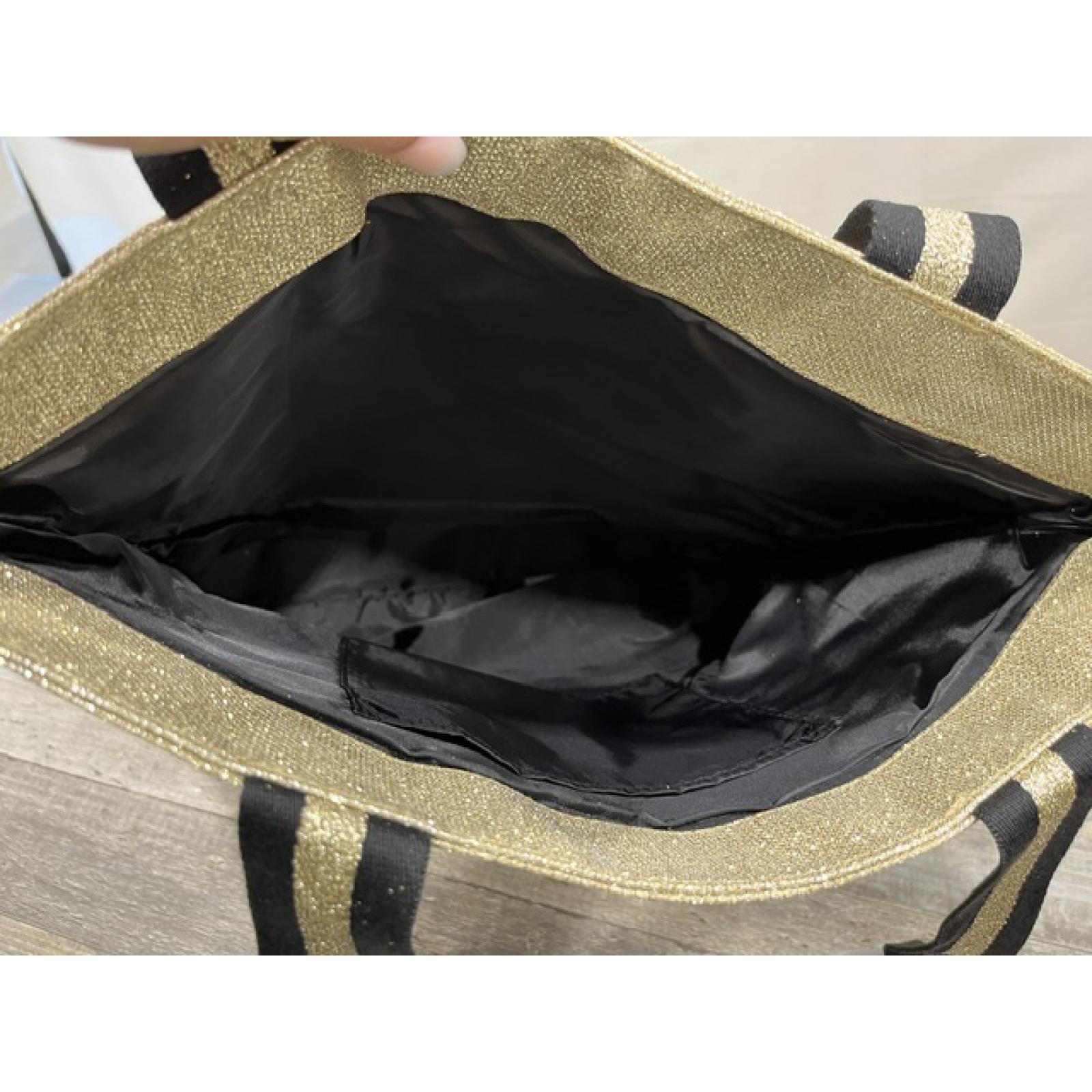 NEW - Victoria Secret Gold Tote Bag