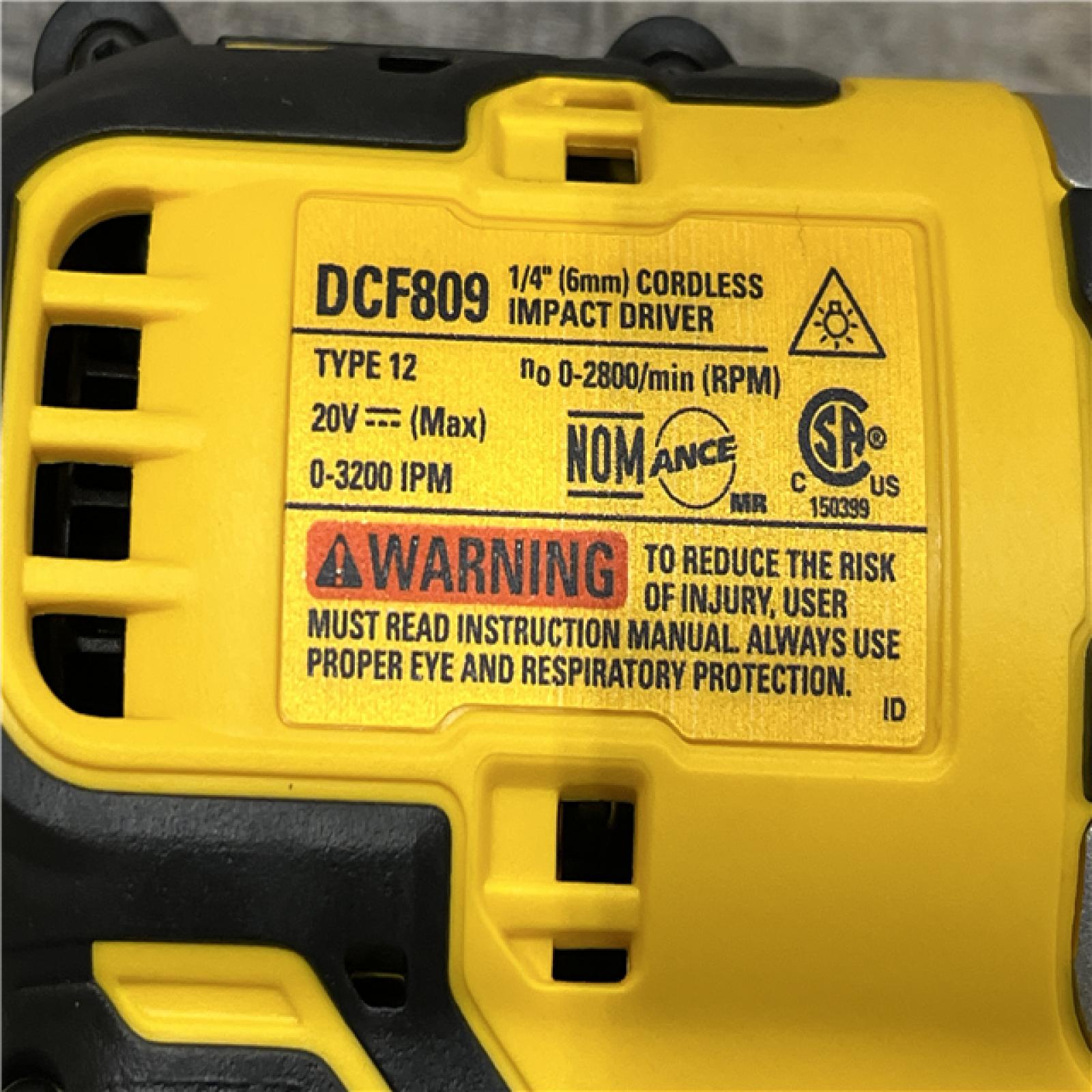 AS-IS DEWALT Atomic 20V Max Lithium-Ion Brushless Cordless Compact 1/4 in. Impact Driver Kit
