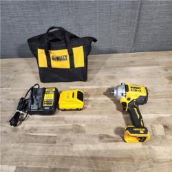 HOUSTON LOCATION - AS-IS DeWalt 20V MAX 1/2 in. Cordless Brushless Mid-Range Impact KIT W/ BATTERY & CHARGER