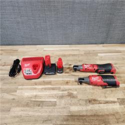 HOUSTON LOCATION - AS-IS Milwaukee 2 Tool Combo Kit W/ (2) Battery & Charger