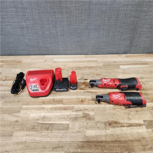 HOUSTON LOCATION - AS-IS Milwaukee 2 Tool Combo Kit W/ (2) Battery & Charger