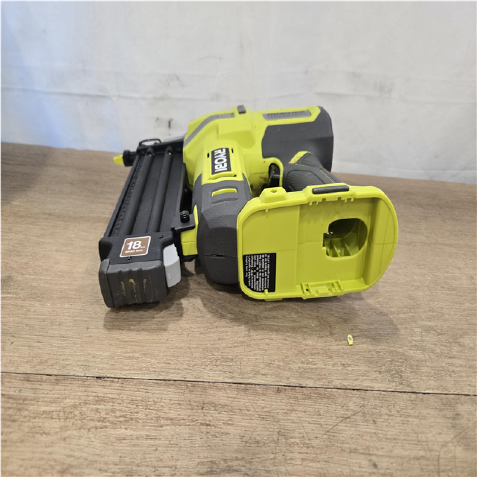 AS-IS RYOBI ONE+ 18V 18-Gauge Cordless AirStrike Brad Nailer (Tool Only)