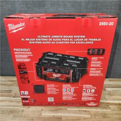 HOUSTON LOCATION - AS-IS (NEW) Milwaukee Lithium-Ion Cordless PACKOUT Radio/Speaker with Built-In Charger