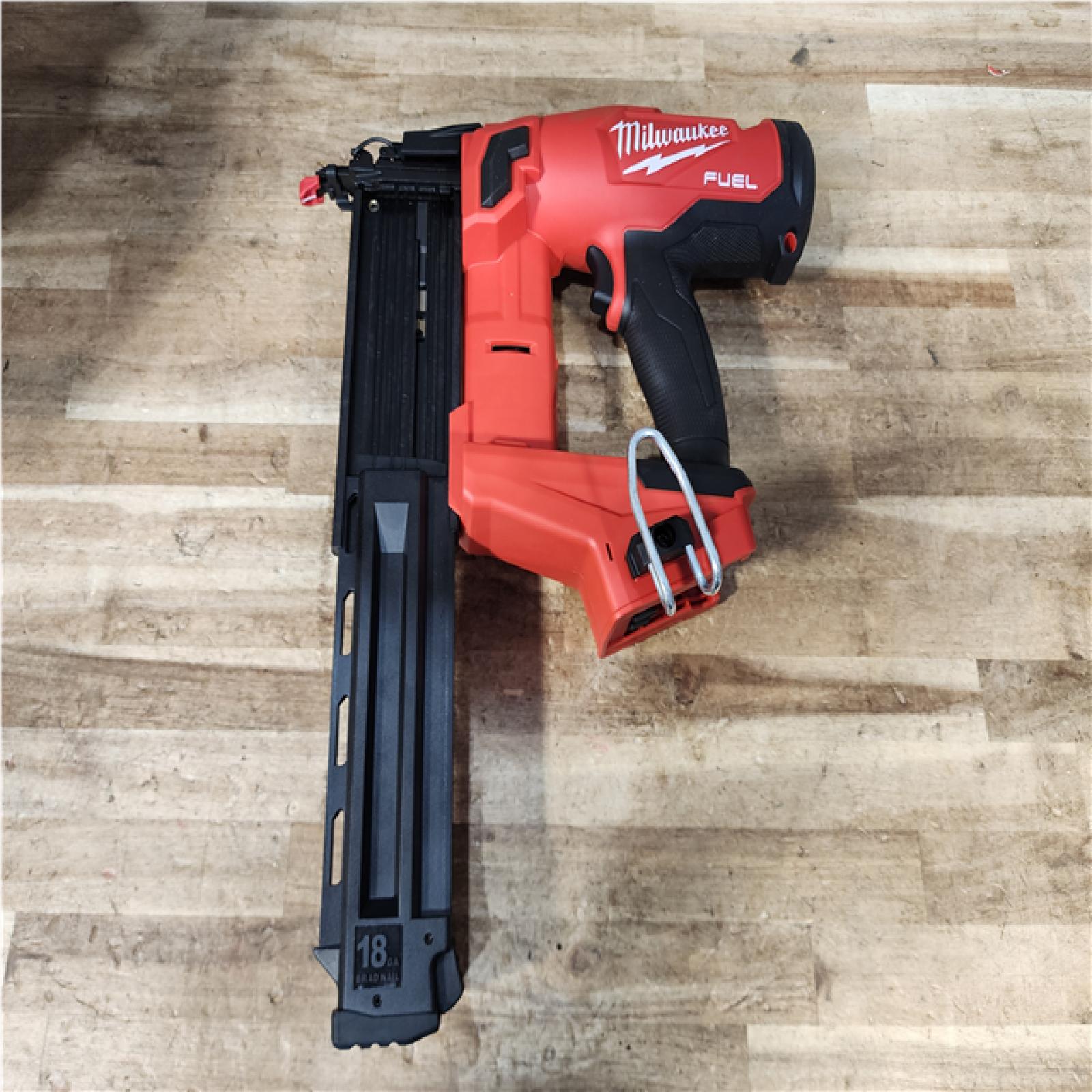 Houston Location AS-IS Milwaukee FUEL 18-Volt Lithium-Ion Brushless Cordless Gen II 18-Gauge Brad Nailer (Tool-Only)