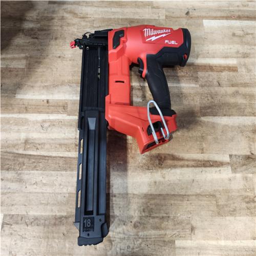 Houston Location AS-IS Milwaukee FUEL 18-Volt Lithium-Ion Brushless Cordless Gen II 18-Gauge Brad Nailer (Tool-Only)