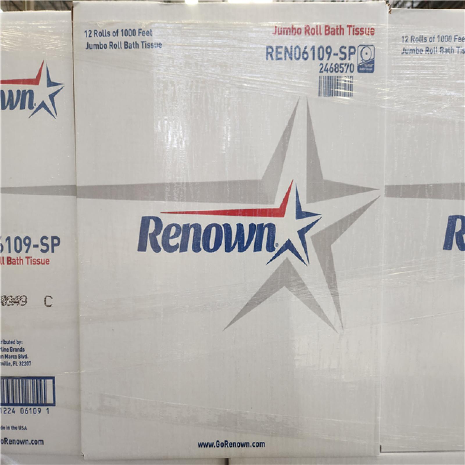 Phoenix Location NEW Windsoft 3.4 in. W x 1000 ft. L 2-Ply White Septic Safe Jumbo-Roll Toilet Paper (12-Rolls/Carton) (30 Boxes)