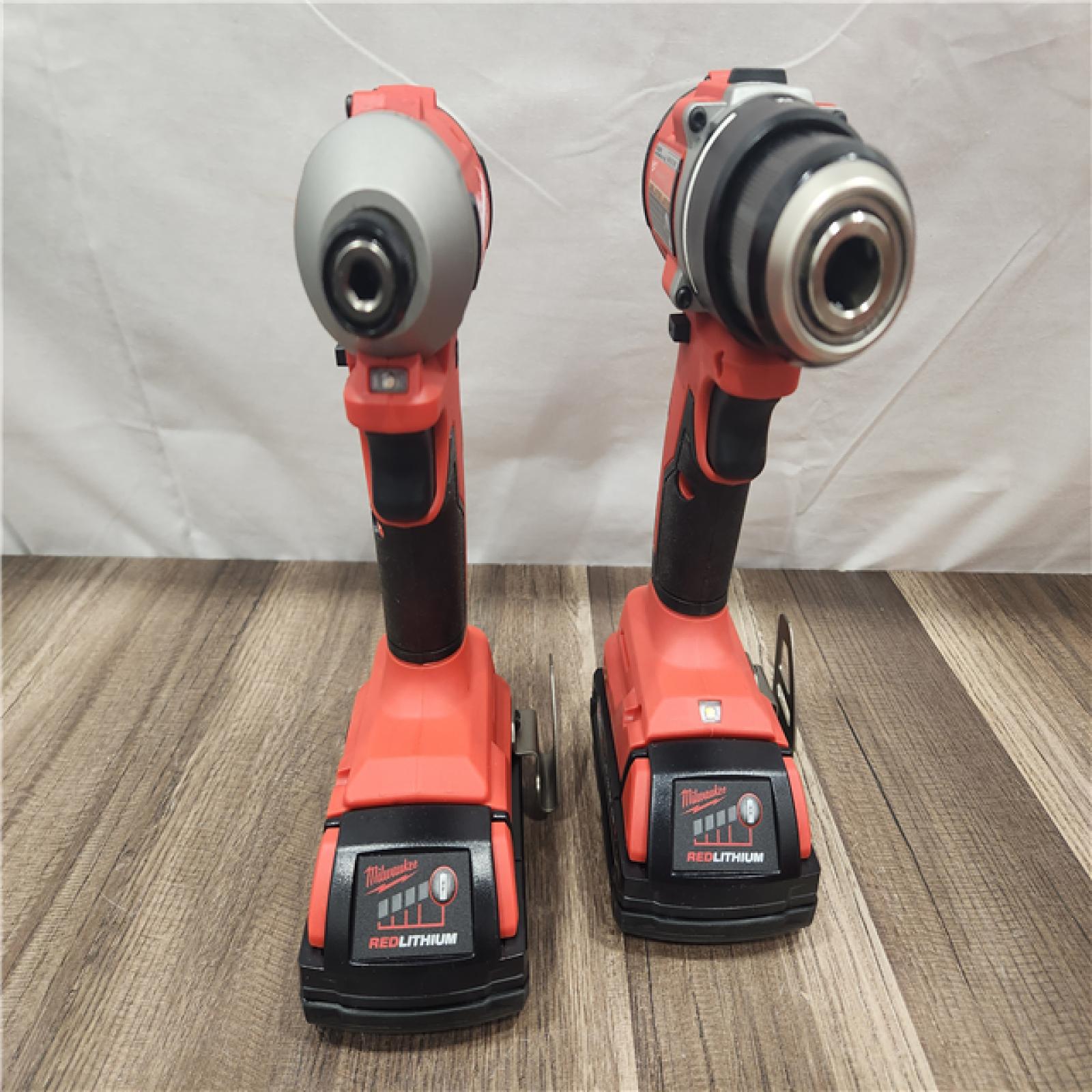 AS-IS- Milwaukee M18 Compact Brushless 2-Tool Combo Kit