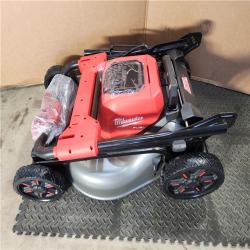HOUSTON LOCATION - AS-IS Milwaukee M18 FUEL Brushless Cordless 21 in. Walk Behind Dual Battery Self-Propelled Mower Kit W/ CHARGER