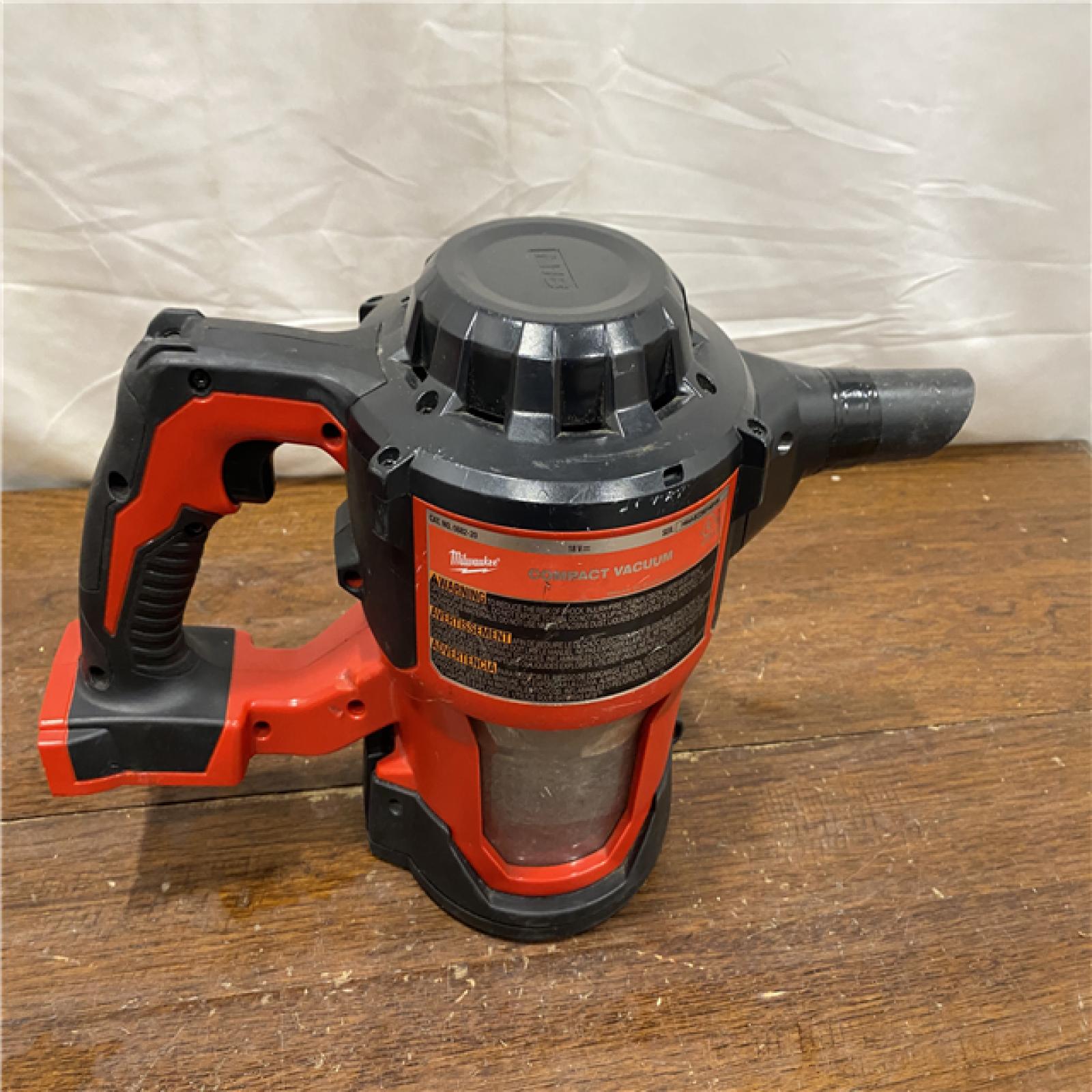 AS-IS Milwaukee M18 18-Volt Lithium-Ion Cordless Compact Vacuum (Tool-Only)