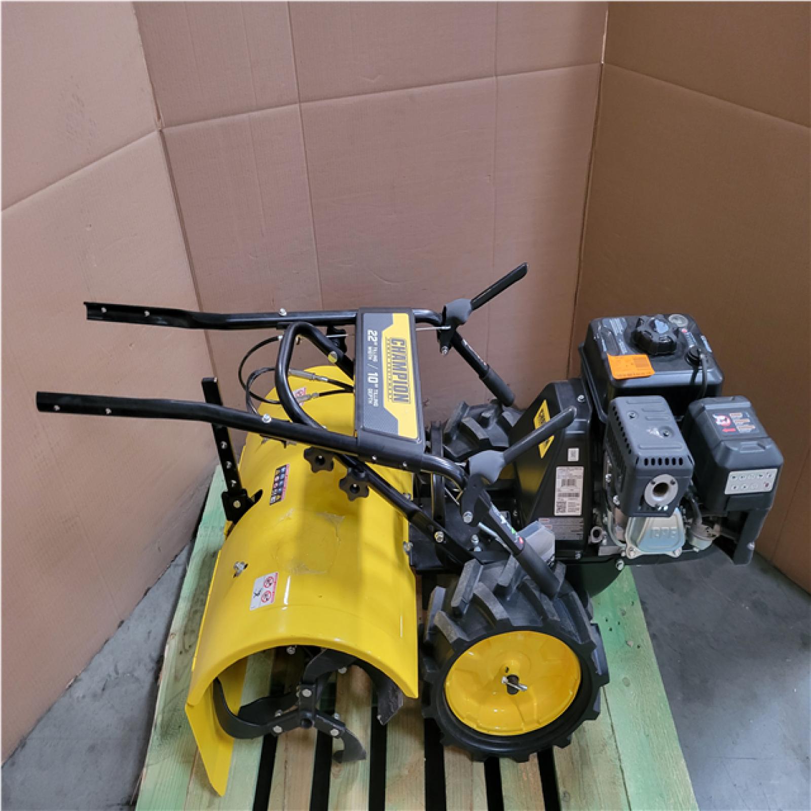 CALIFORNIA AS-IS CHAMPION 22 REAR TINE TILLER W 224CC MOTOR